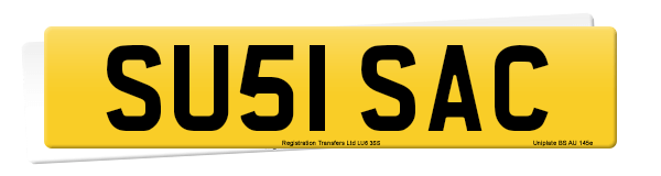 Registration number SU51 SAC